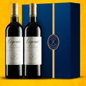 法国进口红酒 拉菲传奇干红葡萄酒双支礼盒装（耀蓝）750ml*2瓶（ASC）