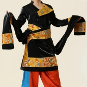 供应藏族舞台演出服 藏族歌曲表演服 男士舞蹈表演服代理
